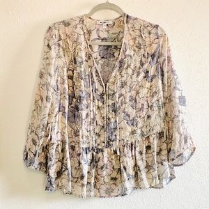 William Rast Floral Top